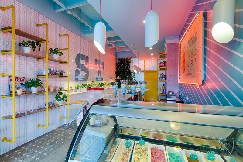 冰淇凌店室內圖