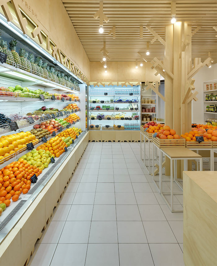 精品水果店過(guò)道裝修效果圖