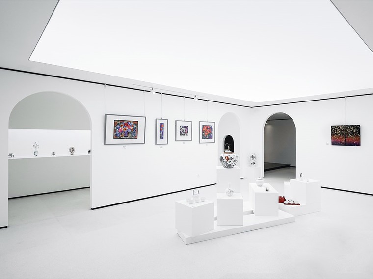 現代藝術(shù)展廳裝修設計效果圖6