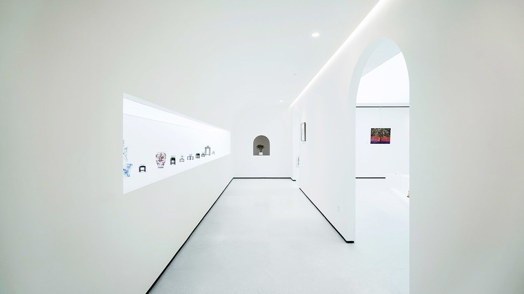 現代藝術(shù)展廳裝修設計效果圖4