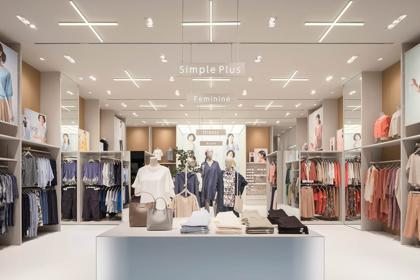 休閑服裝品牌店室內裝修效果圖