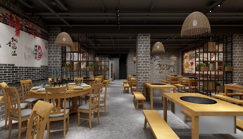 長(cháng)沙火鍋店裝修