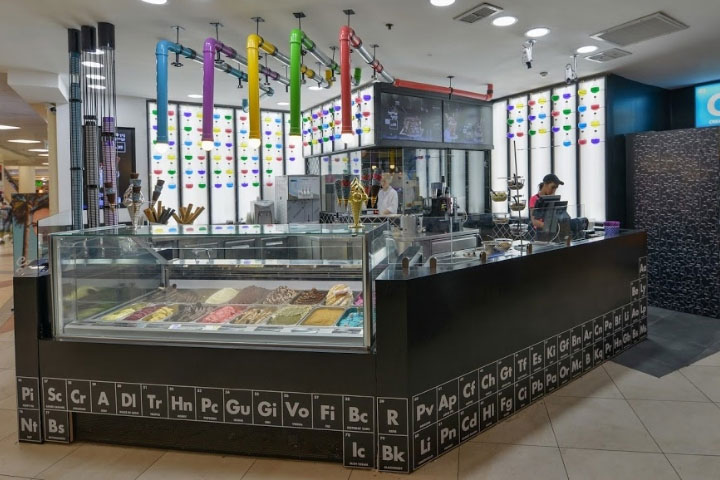 長(cháng)沙冰淇淋店面裝修設計讓化學(xué)變得有趣！