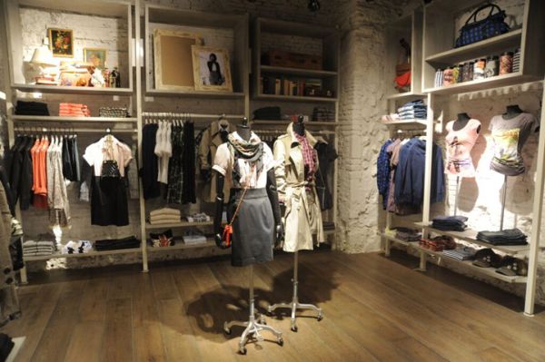 服裝店面設計圖片