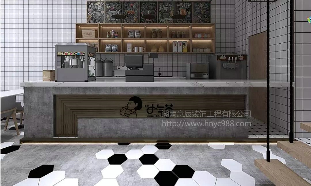 奶茶店吧臺裝修