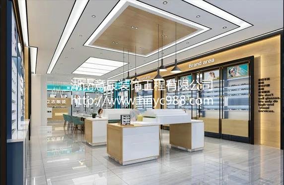 長(cháng)沙眼鏡店裝修如何設計形象墻？大而氣魄