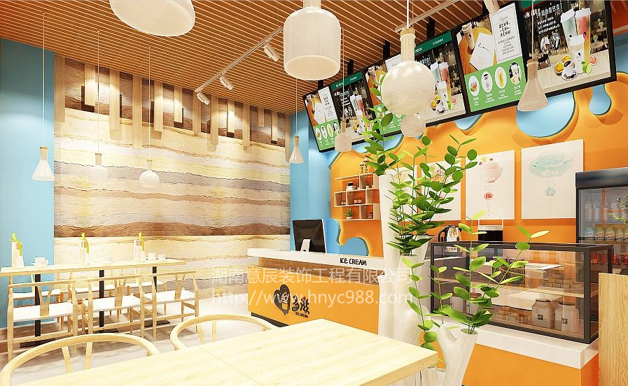 長(cháng)沙冰激凌店裝修