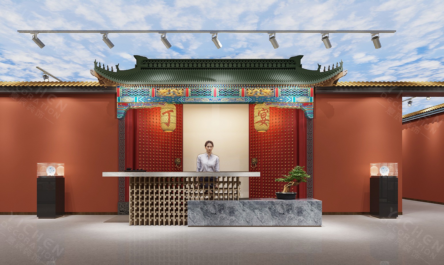 陶瓷展廳前臺