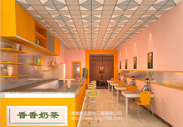 15平小型奶茶店這樣裝修，火爆整條街！