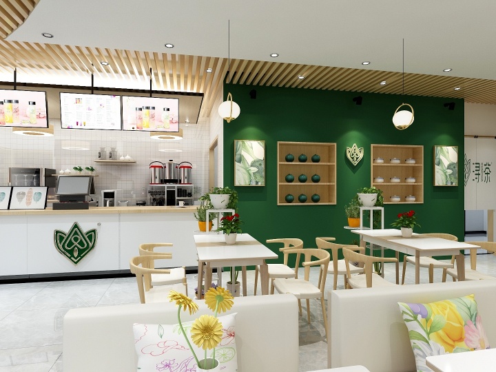 日式奶茶店設計裝修圖
