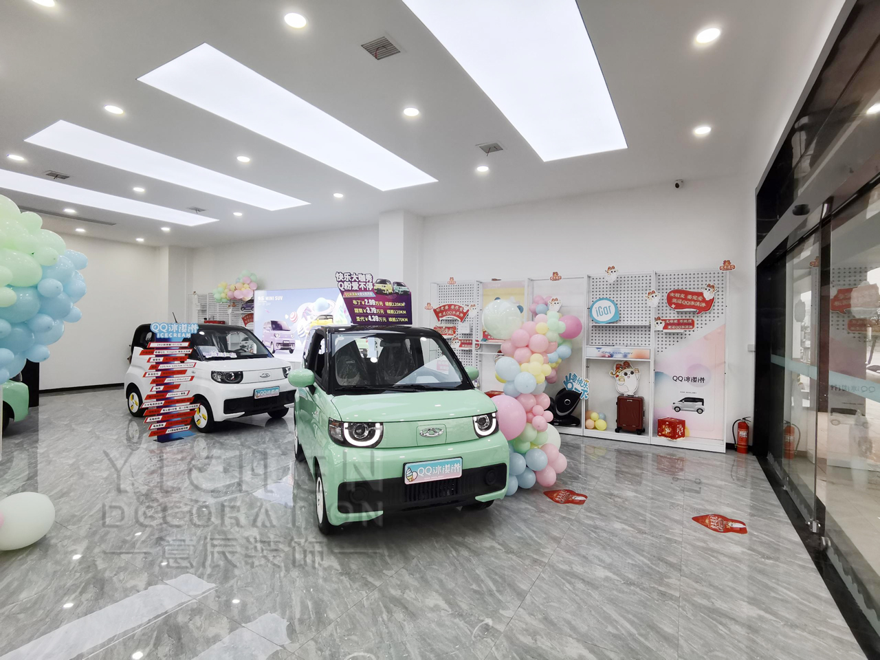 奇瑞新能源汽車(chē)展廳裝修實(shí)景圖