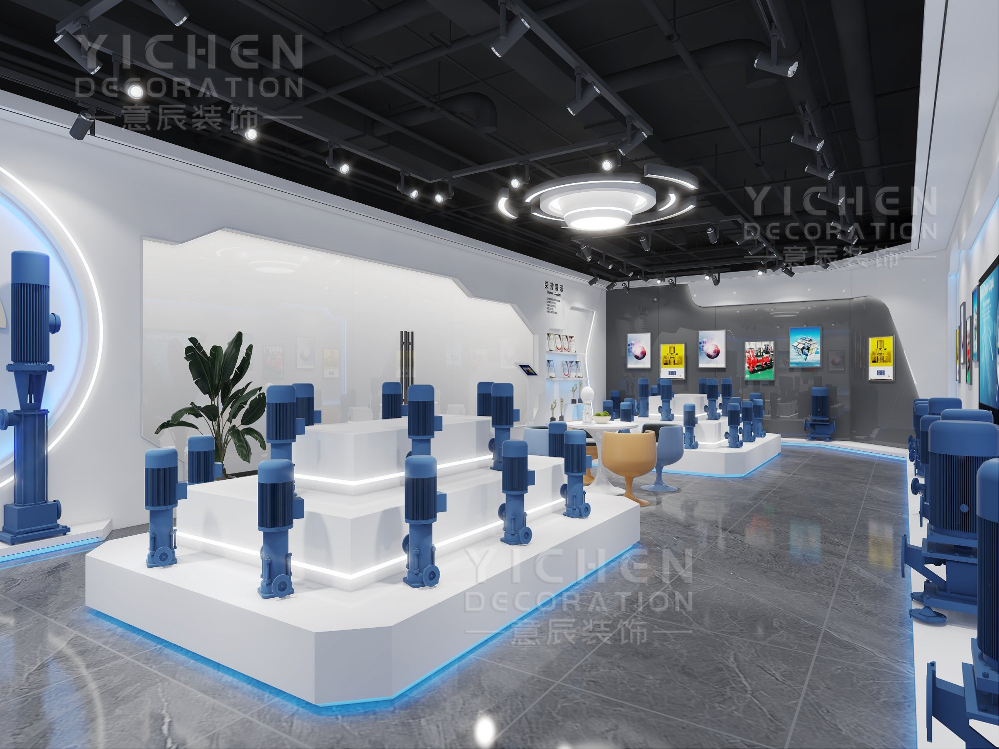 水泵辦公室展廳設計