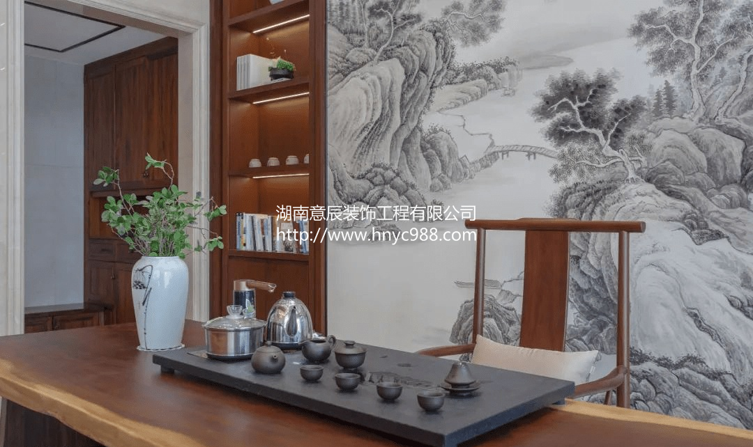 新中式茶室裝修設計